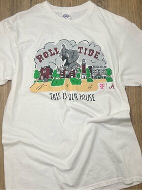 Delta White "Roll Tide" Graphic Short Sleeve Tee